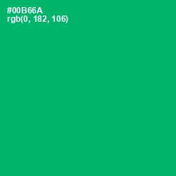 #00B66A - Jade Color Image