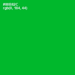 #00B82C - Forest Green Color Image