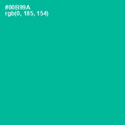 #00B99A - Persian Green Color Image