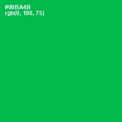 #00BA4B - Jade Color Image