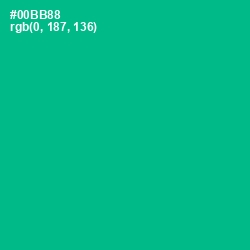#00BB88 - Persian Green Color Image