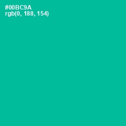 #00BC9A - Persian Green Color Image