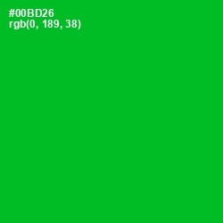 #00BD26 - Forest Green Color Image