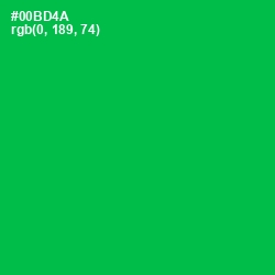 #00BD4A - Jade Color Image