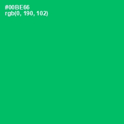 #00BE66 - Jade Color Image