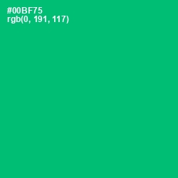 #00BF75 - Jade Color Image