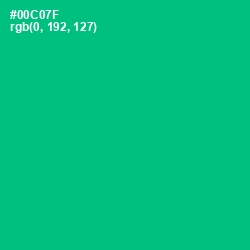 #00C07F - Malachite Color Image