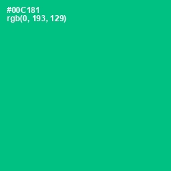 #00C181 - Caribbean Green Color Image