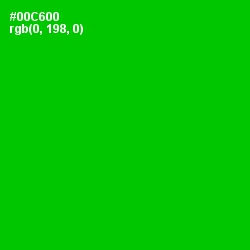 #00C600 - Green Color Image
