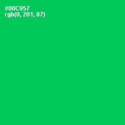 #00C957 - Malachite Color Image