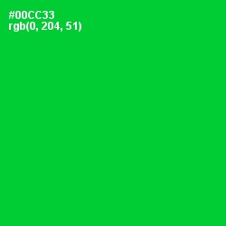 #00CC33 - Green Color Image