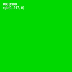 #00D900 - Green Color Image