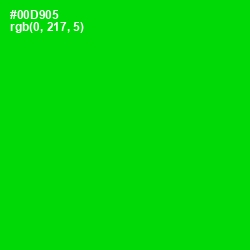 #00D905 - Green Color Image
