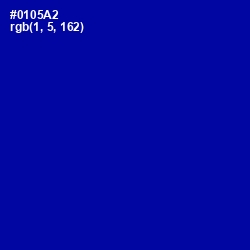 #0105A2 - Ultramarine Color Image