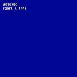 #010790 - Ultramarine Color Image
