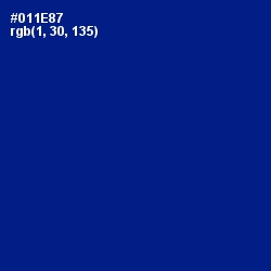 #011E87 - Ultramarine Color Image