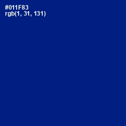 #011F83 - Ultramarine Color Image