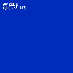 #012BBB - International Klein Blue Color Image