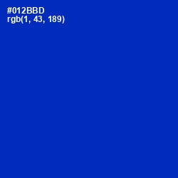 #012BBD - International Klein Blue Color Image