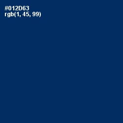 #012D63 - Deep Sapphire Color Image