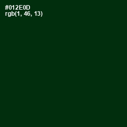 #012E0D - Palm Green Color Image