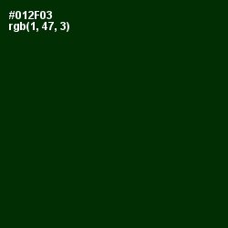 #012F03 - Deep Fir Color Image