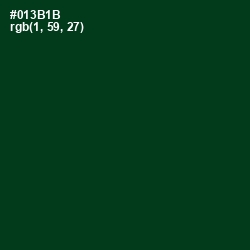 #013B1B - County Green Color Image