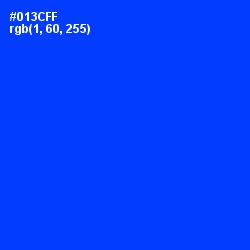 #013CFF - Blue Color Image