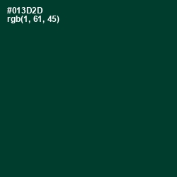 #013D2D - Bottle Green Color Image