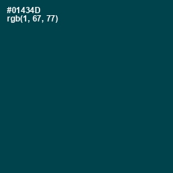 #01434D - Aqua Deep Color Image