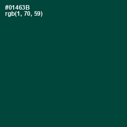 #01463B - Sherwood Green Color Image