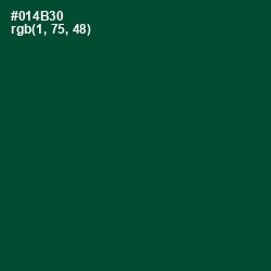 #014B30 - Sherwood Green Color Image