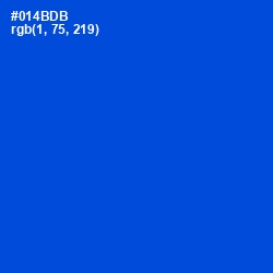 #014BDB - Science Blue Color Image