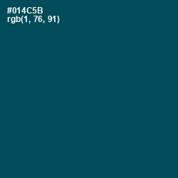 #014C5B - Teal Blue Color Image