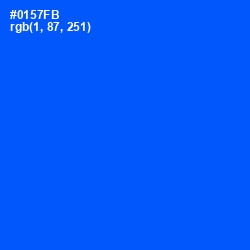 #0157FB - Blue Ribbon Color Image