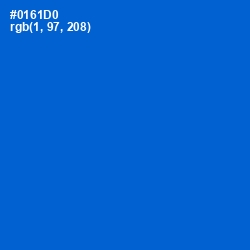 #0161D0 - Science Blue Color Image