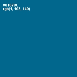 #01678C - Bahama Blue Color Image