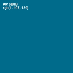 #016B8B - Bahama Blue Color Image