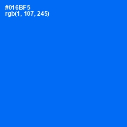 #016BF5 - Blue Ribbon Color Image