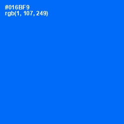 #016BF9 - Blue Ribbon Color Image