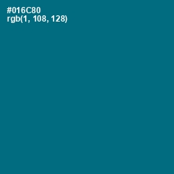 #016C80 - Blue Lagoon Color Image