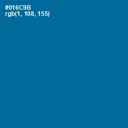 #016C9B - Bahama Blue Color Image