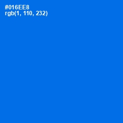 #016EE8 - Blue Ribbon Color Image