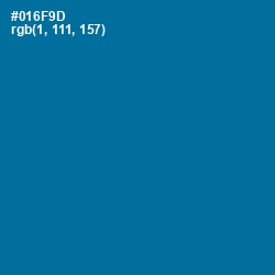 #016F9D - Bahama Blue Color Image