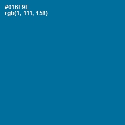 #016F9E - Bahama Blue Color Image