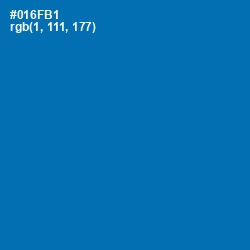 #016FB1 - Deep Cerulean Color Image