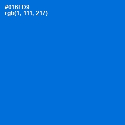 #016FD9 - Science Blue Color Image