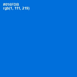 #016FDB - Science Blue Color Image