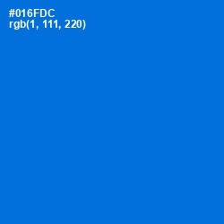 #016FDC - Science Blue Color Image