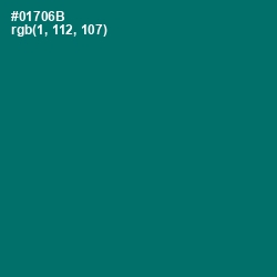 #01706B - Pine Green Color Image